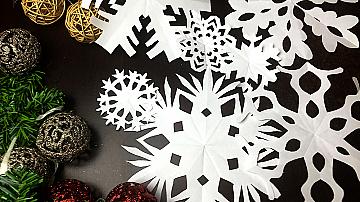 Идеи как да си направите снежинки от хартия