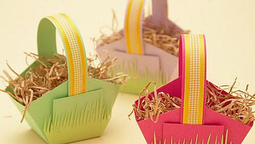 Великденски кошнички за яйца от хартия